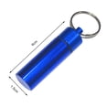 thumbnail image 3 of YAOMOBB Emergency Tablet Storage Box Portable Sealed Jar Keychain with Screw Lid Aluminum Alloy Waterproof Mini Tablet Storage Bottle, 3 of 6