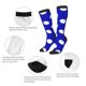 thumbnail image 3 of Balery Blue And White Polka Dot Calcetines novedosos Calcetines deportivos Calcetines hasta la rodilla Calcetines de algodón Calcetines originales y geniales, 3 of 6