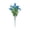 A001- Blue, variant on Artificial White Flowers Faux Flower Bouquet with Eucalyptus Leaves, Uv Resistant Fake Floral Stems for Home Decor Wedding Arrangements Bridal Shower Centerpieces, Single Pack