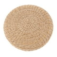 thumbnail image 1 of 12'' Round Pouf Tatami Cushion Chair Seat Straw Weave Pillow Home Floor Yoga Mat Straw-30x30x6cm, 1 of 7