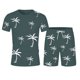 thumbnail image 3 of WILLBEST Conjunto Deportivo de Verano para Hombre, Camiseta de Manga Corta Transpirable y Pantalones Cortos Deportivos con Bolsillos., 3 of 5