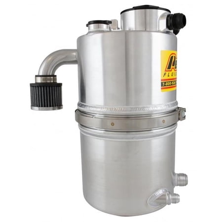 Peterson Fluid Systems Dry Sump Oil Tank - Natural - 16 qt. 19.87 in. Tall 9 in. OD