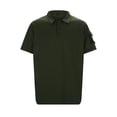 thumbnail image 7 of Mens T Shirts Polo Shirts Lapel Button Down Sports With Arm Pockets Solid Color Short Sleeve Mens Clothing,Green,XL, 7 of 7