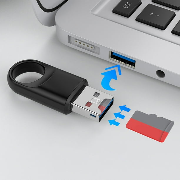 Adaptador de lector de tarjetas de memoria USB 3.0 de alta velocidad para computadora portátil TF SD PC Hugtrwg Para estrenar