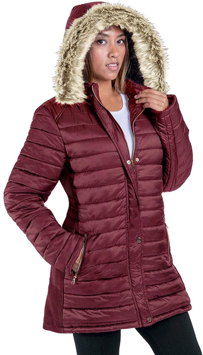 Womens Winter Warm Jacket Long Down 