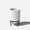 White/Black, variant on Veradek Mason Series Raised Demi 12" Plastic-Stone Planter with Stand - Black/Black