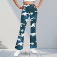 thumbnail image 6 of Fleece Lined Leggings Girls 14-16 Winter Warm Camo Flared Pants High Waisted Bell Bottom Thermal Pants, 15 Y, 6 of 6