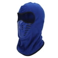 thumbnail image 2 of Cubierta de cara completa con panel de silicona de malla transpirable calentador de cuello de lana de invierno para montar a caballo azul, 2 of 10