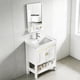 thumbnail image 1 of Gabinete de Baño de Lavamanos y Espejo, Armario con 2 Puertas para Baño con Estante, Grifos de Agua Caliente y Fría, Tuberías de Desag, 61 * 40 cm (Oro), 1 of 8
