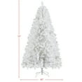 thumbnail image 5 of Alden Design White Hinged Spruce Artificial Christmas Tree, with Foldable Stand 6', 5 of 12