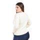 thumbnail image 3 of Sueter con bordado y pedrería en los hombros Roman Fashion / Tallas Extras, 4008 (Hueso) beige 36, 3 of 6