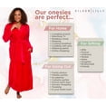 thumbnail image 5 of Silver Lilly Womens Robe - Plush Fleece Bathrobe - Full Length Robe with Shawl Collar - Red, Large-X-Large, 5 of 6