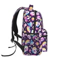 thumbnail image 3 of Fotbe Skull colorful mushroom rainbow Mochila Casual con Estampado para Escuela, Viajes y Actividades al Aire Libre - Duradera, Ligera y Cómoda, 3 of 5