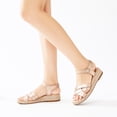 thumbnail image 5 of Women's Platform Wedge Heel Sandals - Adjustable Buckle Ankle Strap Open-Toe, Lightweight Rubber Sole Comfortable Casual Summer Sandals, 5 of 7