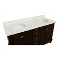thumbnail image 5 of KBC Bella 60" Solid Wood Double Bathroom Vanity w/ Quartz Stone in Chocolate, 5 of 8
