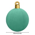 thumbnail image 2 of Meitianfacai 24 Inch Giant Inflatable Velvet Christmas Balls Inflatable Flocked Christmas Ball Large Holiday Inflatables Outdoor Decorations Christmas Blow Up Yard Decor Gi, Green, 2 of 2
