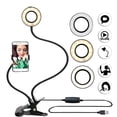 thumbnail image 1 of Aro Led Con Pinza, Soporte Para Celular Flexible y Ajustable MobileCity Negro, 1 of 4