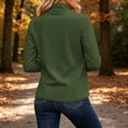 thumbnail image 5 of Women's Long Sleeved Coat Baeitkot Women's Fashion Women's Cardigan Coat Zipper Pocket Long Sleeved Top Coat Army Green S, 5 of 8