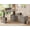 Grey, variant on SEDETA 63"x67" Farmhouse L Shaped Electric Standing Desk with Outlets, Convertible 110.3" Height Adjustable Executive Office Desk with Drawers & Shelves, White & Brown