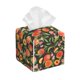 thumbnail image 1 of Fotbe Fruits Peach Porta Pañuelos Decorativo de Cuero, Caja Cuadrada Moderna para Pañuelos Faciales, Organizador y Dispensador 5x5x5'', 1 of 7
