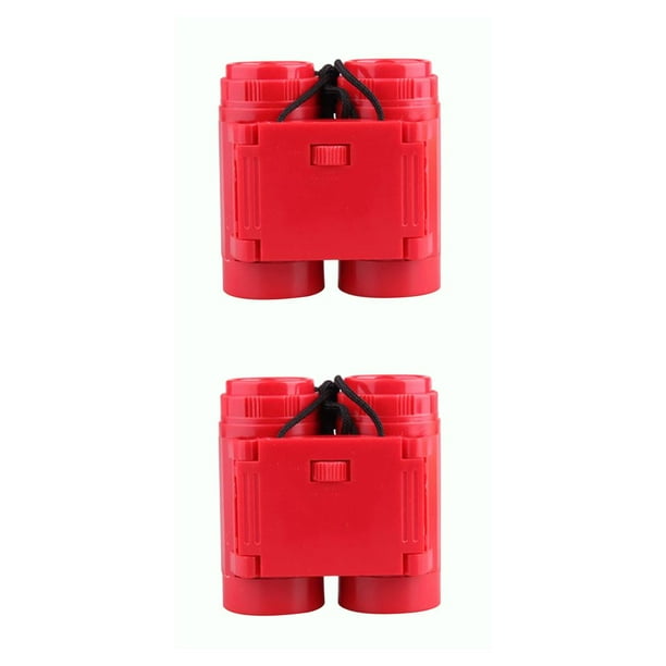Greeniant telescopio niño correa plegable portátil niños binocular 2.5x aumento binoculares juguete educación temprana ayudas rojo Rojo 2piezas Greeniant CBP050896