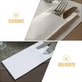 thumbnail image 3 of GOOHOCHY 50Pcs White Disposable Pocket Napkins Thickened Wood Pulp for Kitchen Restaurant Events, 3 of 8