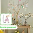 thumbnail image 5 of 6Pc Wooden Easter Bunny Pendant 2D Hanging Decorations With Cute Flat Bunny Design For Easter Festivals, Home Parties And Spring Decor Displays, 5 of 6