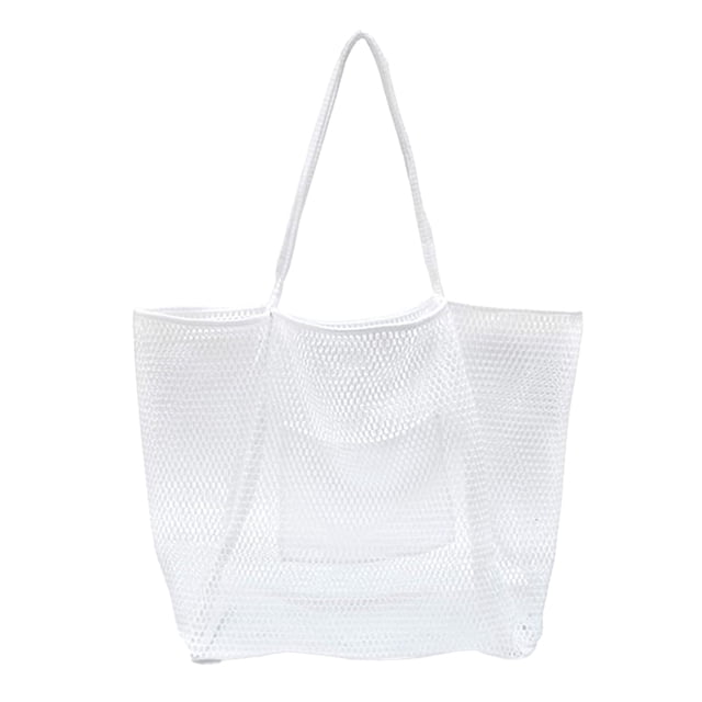 Bolso de playa portátil para viajes al aire libre bolso de hombro blanco