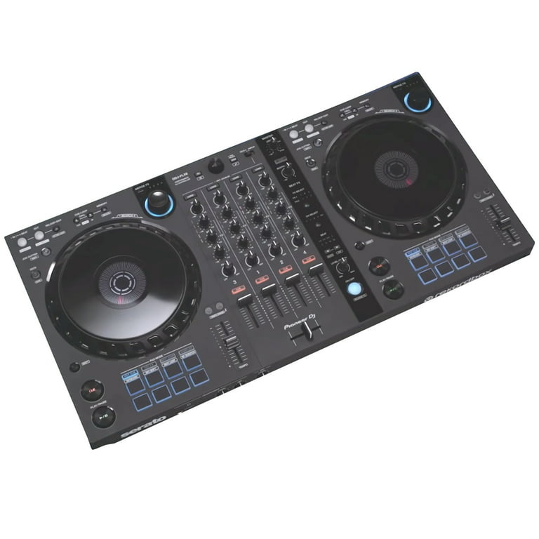 Pioneer DJ DDJ-FLX6 4-Channel DJ Controller with Protective Black 