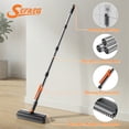 thumbnail image 5 of Scrub Brush 3-in-1 Mini Floor Scrub Brush with Long Handle Stiff Bristles and Squeegee for Bathroom Shower Kitchen Patio and Garage, 5 of 7