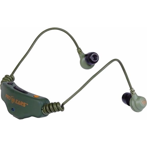 Altus Pro Ears Stealth 28 HT Electronic Hearing Protection – In-Ear Shooting Ear Protection, NRR 28 Noise Reduction, Sound Amplification, Rechargeable, Green