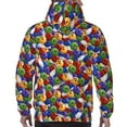 thumbnail image 7 of Goofa Bowling Colorful for Men's Hooded Sweatshirt - Lightweight Pullover Hoodie with Kangaroo Pocket, Perfect for Everyday Wear-3X-Large, 7 of 7