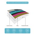 thumbnail image 5 of Colorful Striped Twin XL Size Down Alternative Comforter, Lightweight Comforter Quilt Bedding Set with Pillow Shams Modern Abstract Art Retro All Seasons Bed Comforter Duvet Insert 68"x98", 5 of 7
