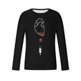 thumbnail image 4 of Lilgiuy New Valentine's Day Men's 3D Printing Long Sleeve T-shirt Fashion Casual Loose Round Neck Undercoat Top Blouses & Shirts for Party Birthday Club, 4 of 5