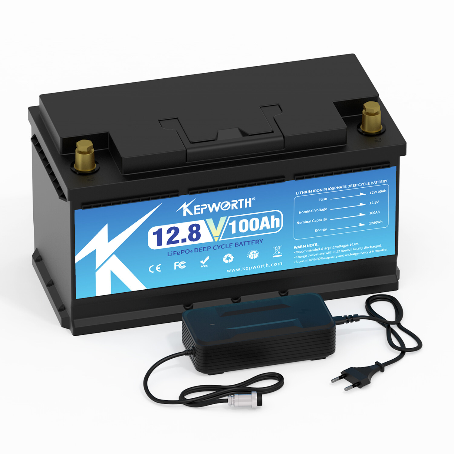 Redodo 12V 100Ah Bluetooth Marine Battery - Dual-Purpose (900CCA Starting & Deep Cycle) With Self-Heating, Group 27, For Outboard Motors