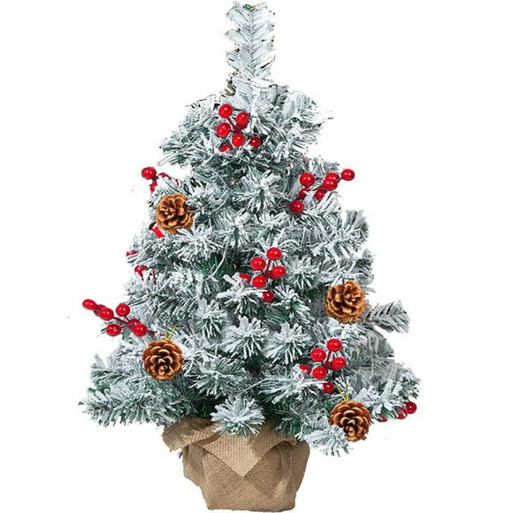 Décorations de Sapin de Noël Lumineux Floqué Neigeux Matériau Plastique avec Modes Led Clignotants et Constants pour Maison Bureau Ambiance Festive de Vacances Création