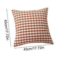 thumbnail image 3 of Surpdew Summer Fall Throw Pillow Cover Farmhouse Buffalo Plaid Throw Pillow Covers 18 x 18 Outdoor Home Retro Cushion Case for Summer Christmas Holiday Decor Car Bed Sofa Couch, 3 of 9