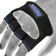 thumbnail image 2 of MRX Weight Lifting Grip Pads Pro Grips Gym Gloves Training Fitness Workout Black / Blue S/M, 2 of 3