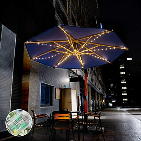 Outdoor Patio Umbrella String Lights 8 Lighting Mode 104 Led With Remote Control Light 2400mah Battery Operatedfor Beach Deck Garden Party Decoration Canada - Solar Patio Umbrella String Lights Outdoor Patio Umbrella String Lights 8 Lighting Mode 104 Led With Remote Control Light 2400mah Battery Operatedfor Beach Deck Garden Party Decoration Canada - Solar Patio Umbrella String Lights