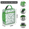 thumbnail image 3 of Flower Insulated Lunch Box Student Reusable Lunch Bag with Water Bottle Holder Portable Lunch Bag Picnic Beach, 3 of 6