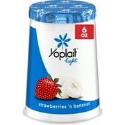 Yoplait Light Strawberries 'n Bananas Fat Free Yogurt Cup, 6 oz