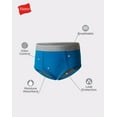thumbnail image 3 of Hanes Toddler Boys' Potty Trainer Brief Underwear, 6-Pack Assorted 2/3, 3 of 6