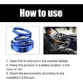 thumbnail image 2 of Portable Kinetic Molecular Heater, Kinetic Molecular Heater, Solar Rotating Double Ring Suspension Car Ornament, Molecular Heater For Car, Auto-Rotate (Blue), 2 of 8