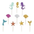 thumbnail image 2 of 39PCS Mermaid Theme Cake Decoration Cupcake Topper, 2 of 8