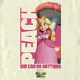 thumbnail image 2 of Men's The Super Mario Bros. Movie Peach She Can Do Anything  Graphic Tee Beige Medium, 2 of 4