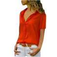 thumbnail image 2 of Fesfesfes Women Plus Size Activewear for Women's Summer Casual Solid Short Sleeve Top Short Sleeve Tops/Shirt Womens Shirts 14(XXXL), 2 of 5
