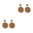 thumbnail image 4 of Minnieouse 1 par de pendientes de gota, joyería de vacaciones en la playa, regalo personalizado azul Café 2piezas Minnieouse CBP264589, 4 of 6
