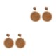 thumbnail image 1 of Minnieouse 1 par de pendientes bohemios, pendientes de gota, vacaciones en la playa, boda, fiesta, oficina, novias, joyería, regalo para mujer, café Café 2piezas Minnieouse CBP264589, 1 of 6