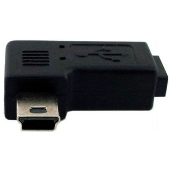 Xiwai Adapter 90 Degree Left Angled Mini USB Male to Micro USB Female Data Sync Power Adapter