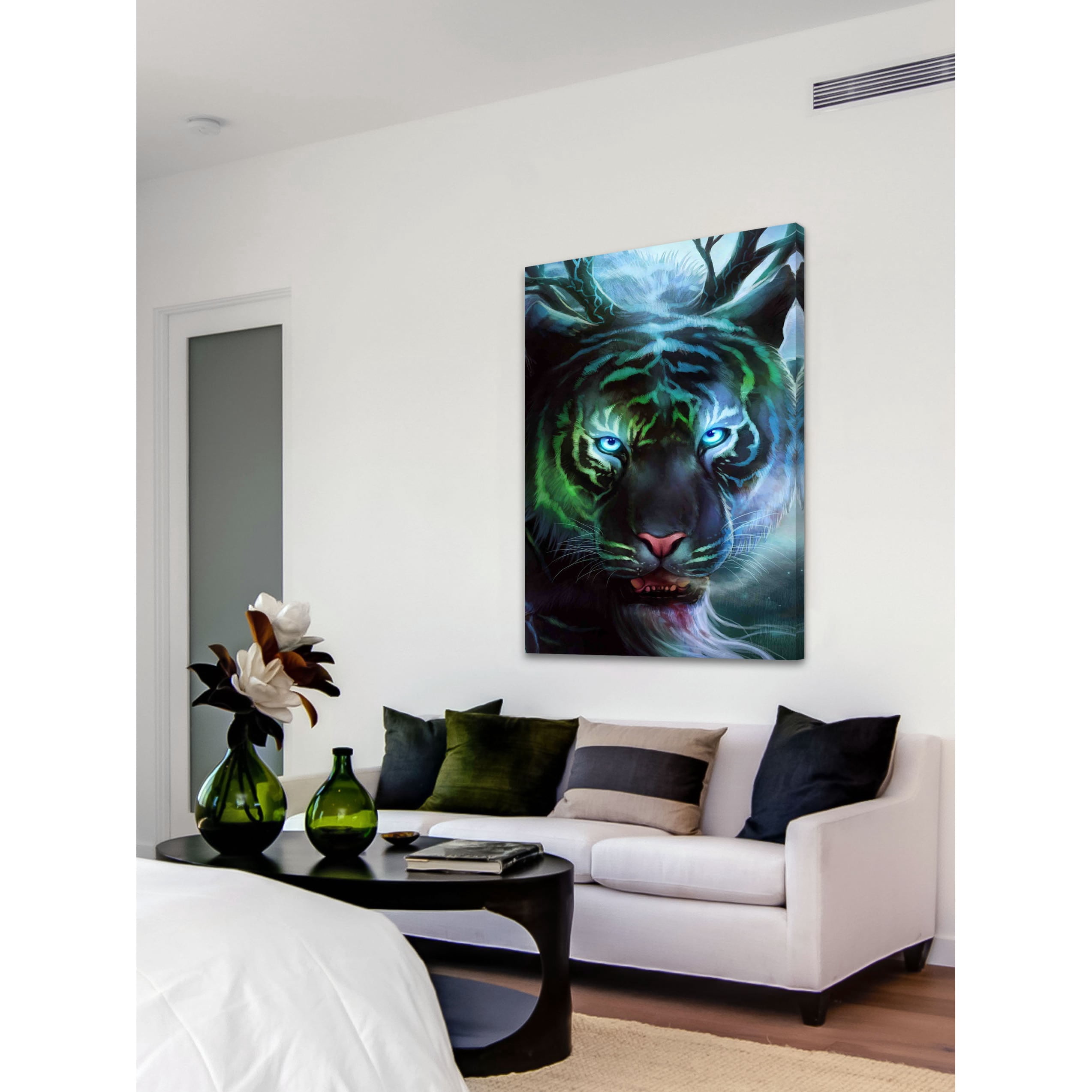 Marmont Hill "Godly Tigers 2" Painting Print on Canvas
